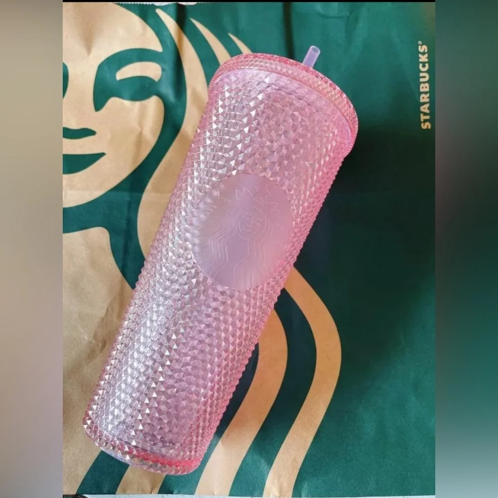 Starbucks Indonesia Glitter Bling Pink Venti Studded Tumbler